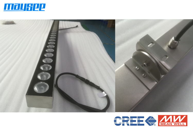 Ciepłe białe 3000k Zewnętrzne światła LED do mycia ścian Oświetlenie liniowe LED z obudową SS